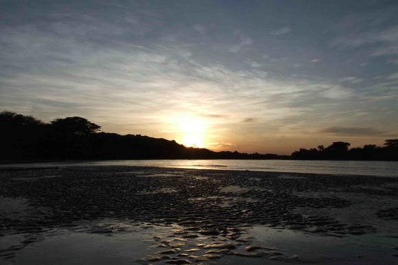 Setting Sun over Turkwel River