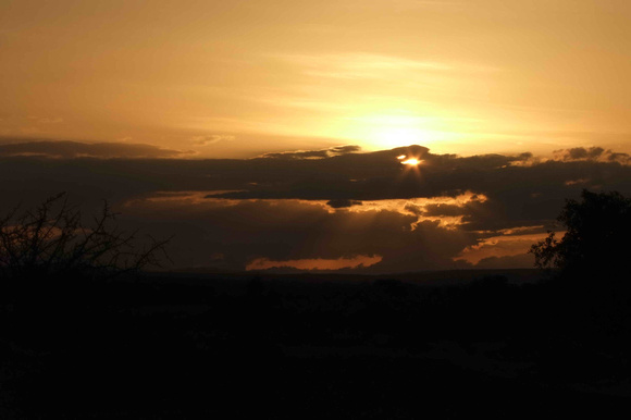 Sun rays through the clouds