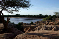 The flowing Turkwel River